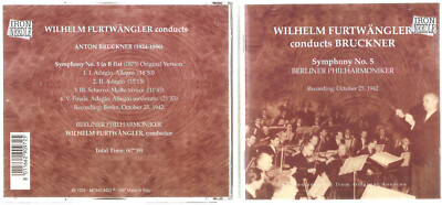 Wilhelm Furtwangler Conducts Bruckner (CD, Iron Needle) Nice! #0221EA