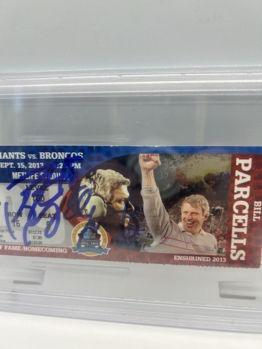 Peyton Manning & Eli Manning Signed 2013 Final Manning Bowl Ticket Stub PSA DNA - Picture 3 of 5