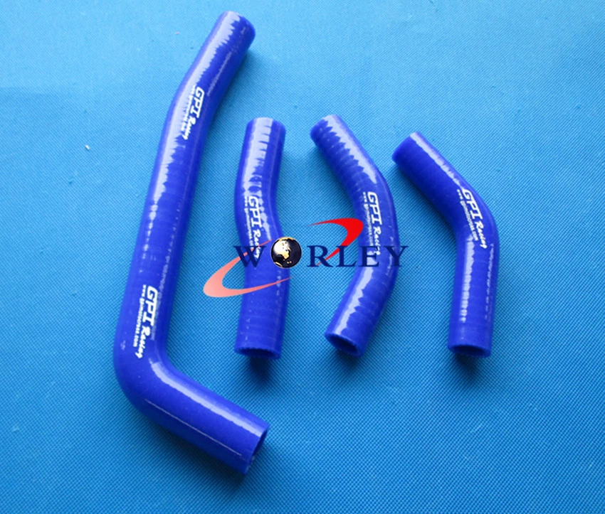 Manguera de radiador de silicona para Honda CRF250 CRF 250 CRF250R 2010-2013 11 12 13 AZUL Foto 2 de 4