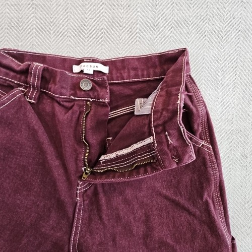 PacSun Malerhose Misses Gr. 24 gerades Bein lila Skater Punk Streetwear - Bild 10 von 13