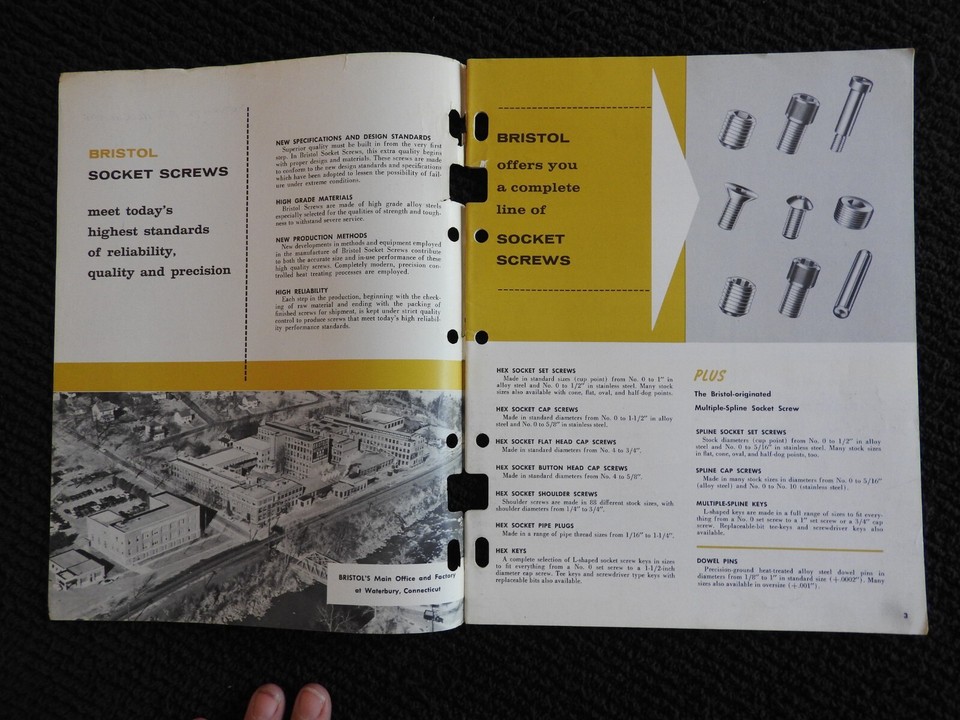 1965 Decatur Midwest Tool & Supply "Socket Cap Screw" Engineering