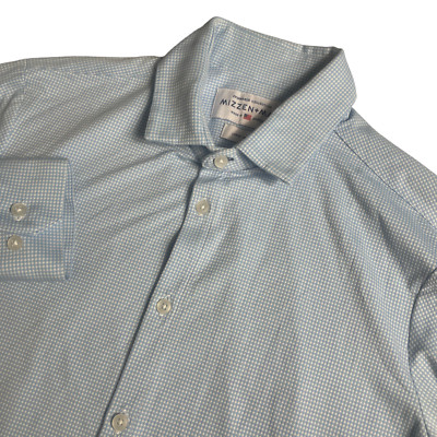 Mizzen + Main Men s Large Spinmaker Collection  Trim Fit Long Sleeve Dress Shirt
