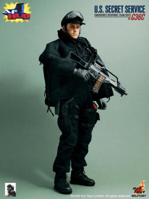 1:6 Hot Toys US Secret Service ERT Male Head Sculpt for 12