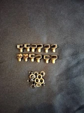 SHINEY COPPER SPEED POST BOOT LACE HOOKS - REPAIR/CAMP/HIKE/CLIMB - LARGE (9 mm)