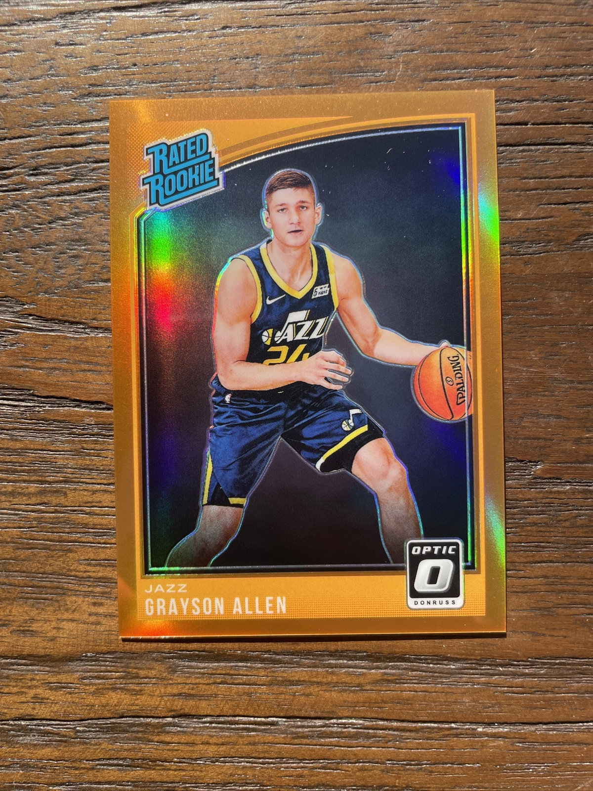 2018 Panini Donruss Optic Rated Orange Prizm /199 Grayson Allen #156 Rookie RC