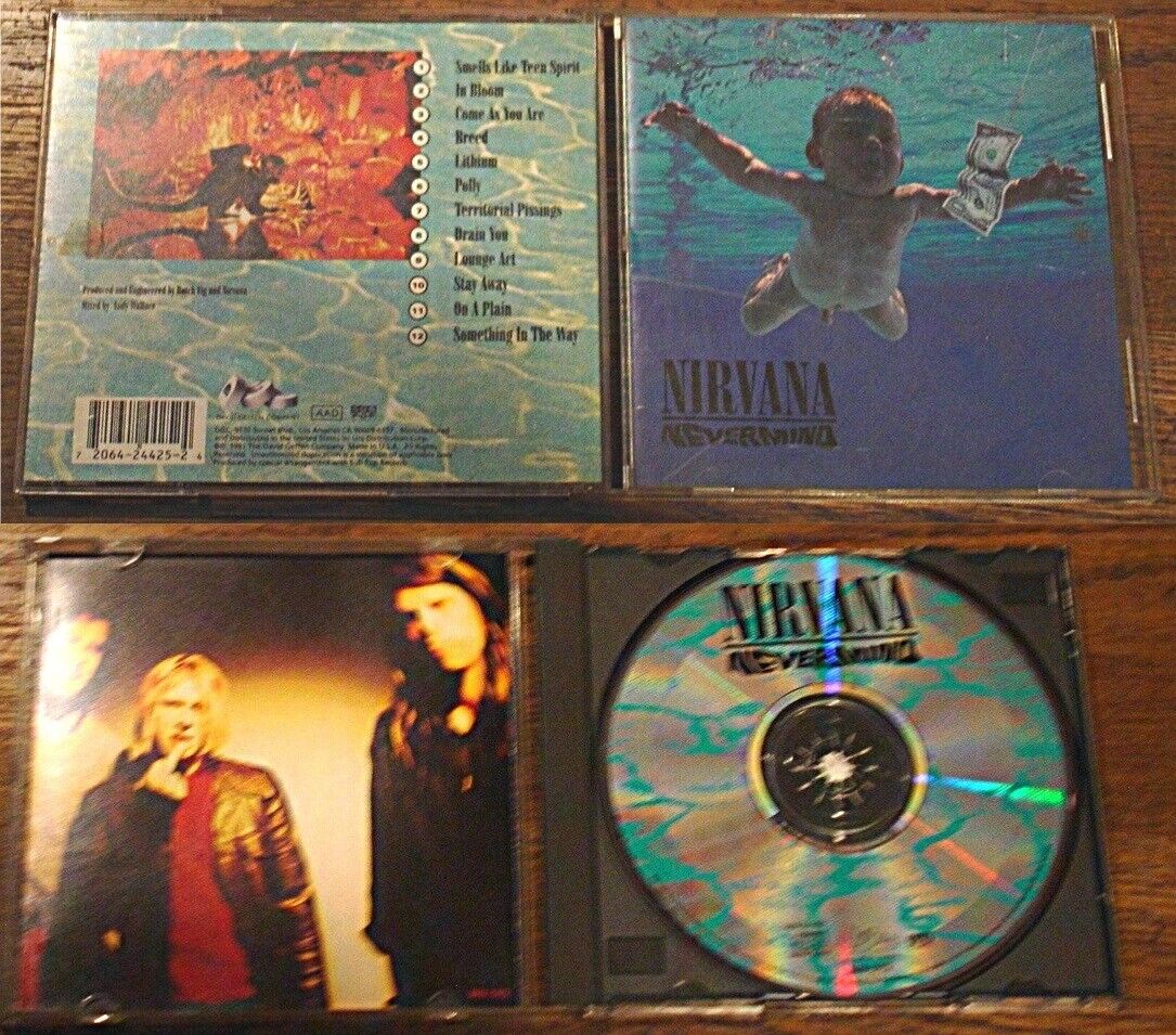 NIRVANA NEVERMIND KURT COBAIN GRUNGE ROCK CD GEFFEN DGCG NIRVANA NEVERMIND KURT COBAIN GRUNGE ROCK CD GEFFEN DGCG