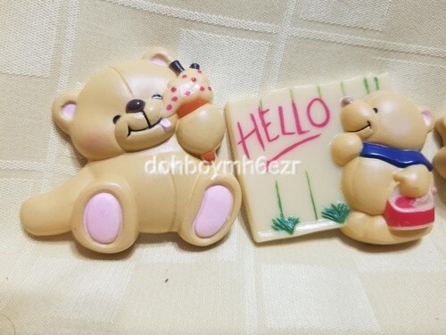 Rare Hallmark Refrigerator Magnet LOT Andrew Brownsword Bear Hello Moon - Picture 2 of 4