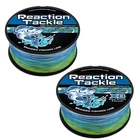 Reaction Tackle Braided Fishing Line Aqua Camo 4 and 8 Strands PE Braid