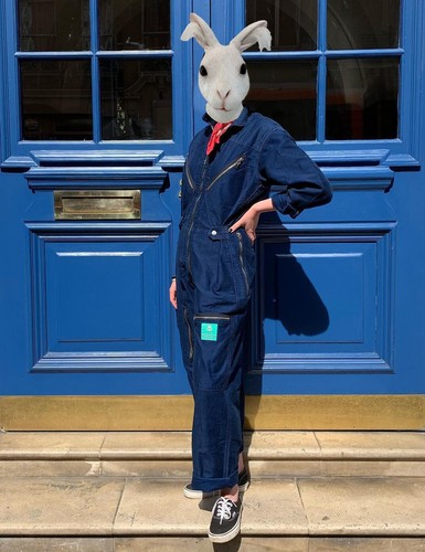 Nigel Cabourn, NIGEL CABOURN LYBRO Flight Suit Jump Suit Indigo Blue Women's UK size 10