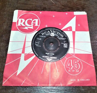 LOS INDIOS TABAJERAS ''MARIA ELENA / JUNGLE DREAM'' - 7'' RCA-1365 - UK 1963