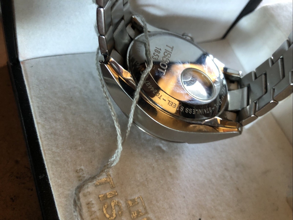 TISSOT 1853 AUTOMATIC WATCH T024427A CHRONOGRAPH BLK DIAL