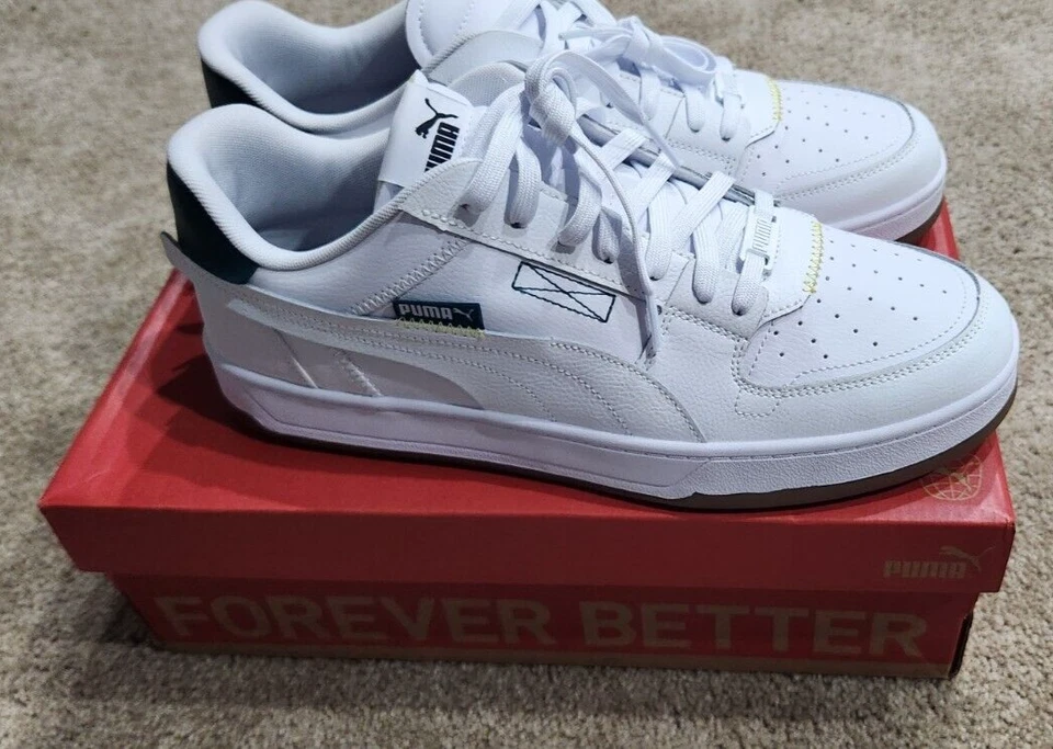 Nuevo en caja Puma Caven 2.0 de colección blanco/verde, 392332-01, para hombre talla 13 nuevo en caja Foto 2 de 4