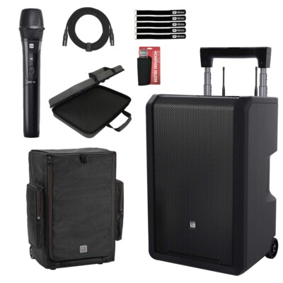 LD Systems ANNY 10 HHD B4.7 10'' Portable PA Speaker System w Microphone & Case