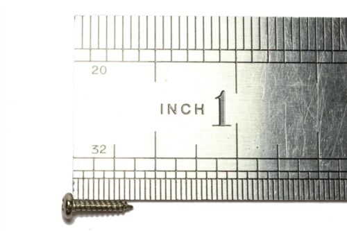 #2 x 3/8" (10mm) Small Truss rod cover, tuning machine screws for guitars Nickel - Picture 2 of 2
