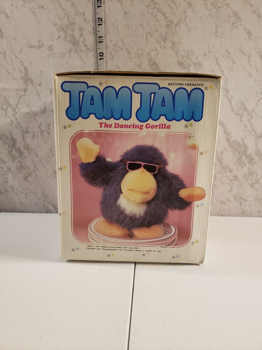 Vintage Battery Operated Jam Jam The Dancing Monkey With Original