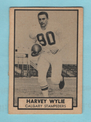 1962 Canadian Football  # 36 Harvey Wylie - Calgary Stampeders  -- Box 742