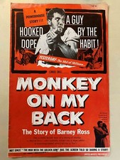 Monkey on My Back 1957 Pressbook Cameron Mitchell, Dianne Foster, Paul Richards!