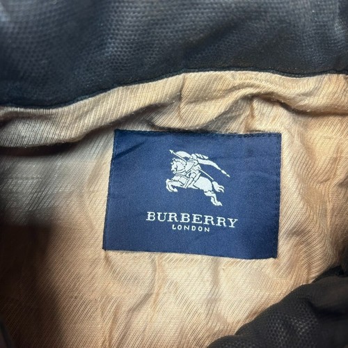 Burberry London Jacket Mens 2XL Wool Nova Check Vintage Coat, Black - Picture 8 of 9