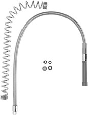 Flexible 44" Commercial Sink Sprayer Hose with Stainless Steel Pre-Rinse Spring