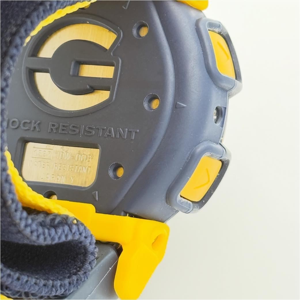 Casio G Shock DW 003 G LIDE Yellow Digital Watch Vintage Japan