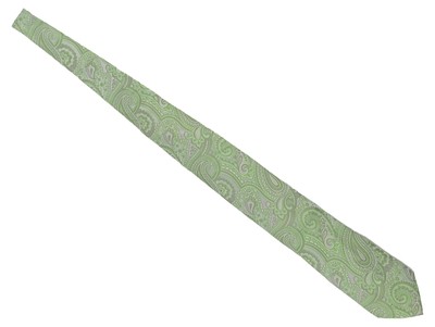 The Tie Bar Krawatte Herren Grün Paisley Polyester Business