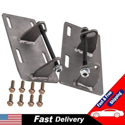 1 Pair Engine Motor Mount Swap Conversion Adapter Plates for Chevy C10 LQ4 LQ9