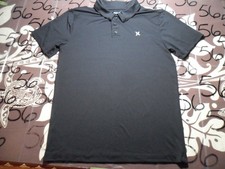 Kids 14/16 Hurley Black 100 Poly Shirt