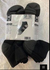 Member's Mark Mens Athletic Quarter Sock, 10-Pack, Shoe Size 6-12