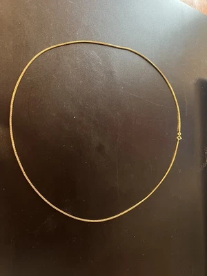 585 Gold Vierkant Schlangen 70,5cm | 2 mm | 17,8 g | Echtgold Gelbgold - Bild 1 von 4
