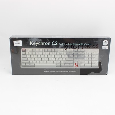 Keychron C2 Full Size Mechanical Keyboard In White C2-M3Z