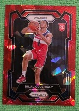 2023-24 Panini Prizm - Bilal Coulibaly #153 Red Ice Prizm (RC)