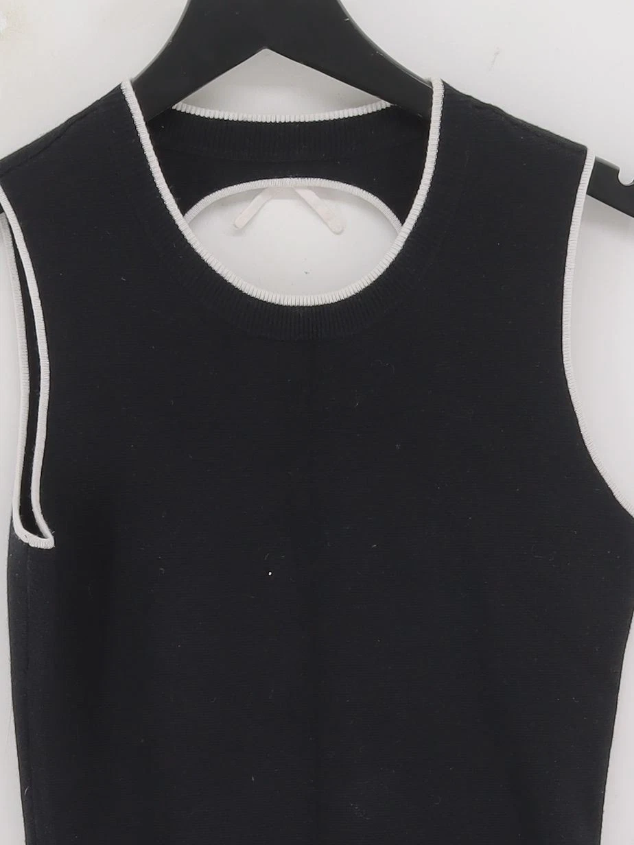 Abito midi donna Kate Spade S nero cotone