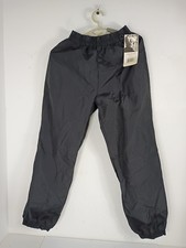 Pantalones De Colección Años 90 Deadstock Columbia Nylon Mujer Negro Viento Pantalones Exterior Talla L Nuevos