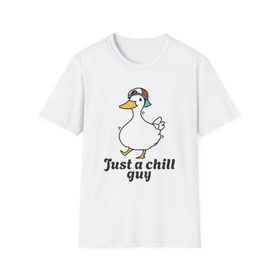 Just a Chill Guy duck graphic T-Shirt | cute cartoon duck, relaxed vibe
