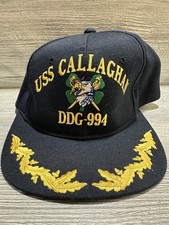 Vintage USS CALLAGHAN DDG-994 US Navy Military Hat Made in USA Vintage Graphics