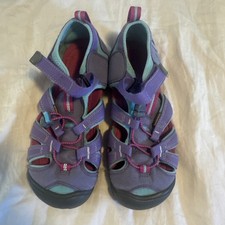 KEEN Newport H2 Waterproof Sport Sandals Purple Teal Kids Size 4 Hiking Water