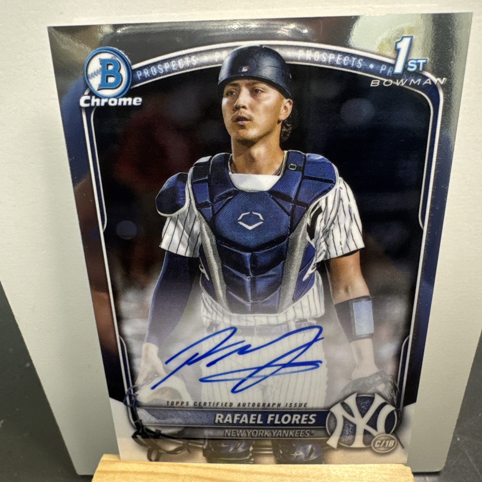 2025 Bowman - 1st Chrome Prospect Autographs Rafael Flores #CPA-RF (AU, RC)