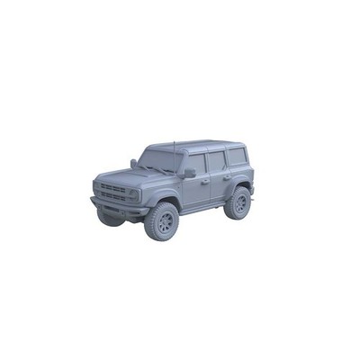 LYTA144007 1/144 Unpainted 3D Printed Model, Mini Car for Scene Matching 2pcs