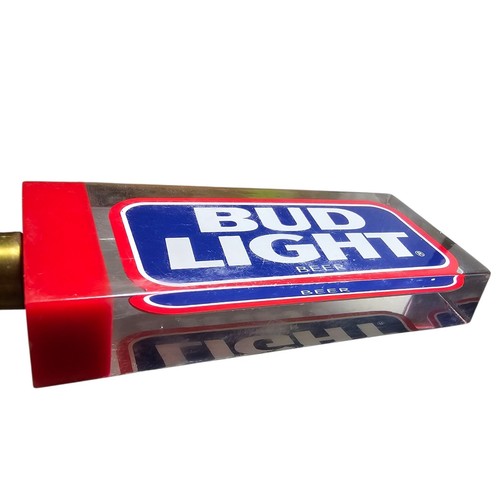 Bud Light Acrylic Rectangle Red, White & Blue Tap Marker - Picture 7 of 8
