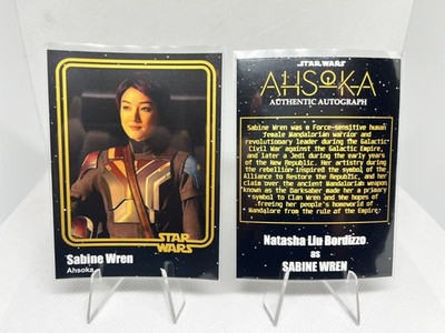 Natasha Liu Bordizzo Autogrammkarte - Sabine Wren - Ahsoka Star Wars Custom Card