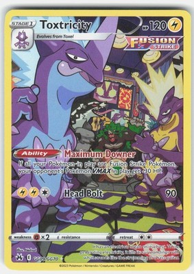 Toxtricity Pokemon TCG SWSH: Crown Zenith: Galarian Gallery GG09/GG70 NM
