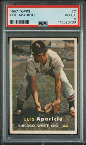1957 TOPPS #7 LUIS APARICIO PSA 4