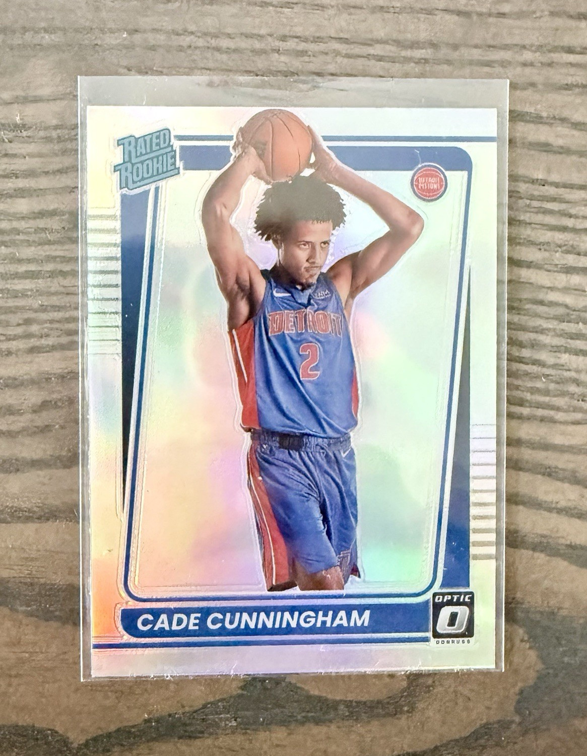 Panini 2021-22 Donruss Optic Rated Rookie Cade Cunningham #161 Holo Prizm
