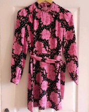 Floral Print Dress From New Look Size 8 Long Sleeve Excellent Condition