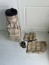 TAGS BY LANIG GOLF BAG UNISEX COOL STYLE W/ CLUB COVERS & BAG COVER PREOWNED
