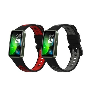 kwmobile 2x Sportarmband kompatibel mit Huawei Band 10 / 9 / 8 Armband -