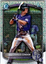 2025 Bowman #BCP-75 Charlie Condon Chrome Prospects Mojo Refractor
