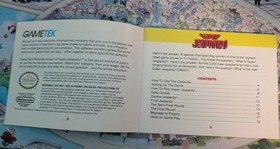 Super Jeopardy NES Instruction Manual Nintendo Entertainment System GameTek