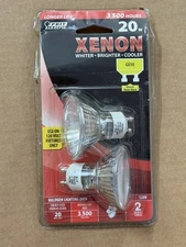 FEIT ELECTRIC MR16/GU10  XENON 20 WATT 120 VOLT BI- PIN LAMP 2 PACK 