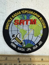 Vintage NASA Space Shuttle Patch- SRTM - Shuttle Radar Topography Mission 